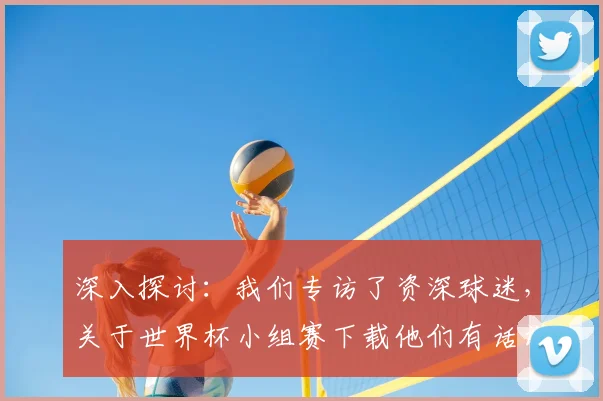 深入探讨:我们专访了资深球迷,关于世界杯小组赛下载他们有话说